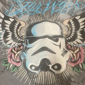 Y2K Marc Ecko X Star Wars Collab Stormtrooper Afflicted Hardy 2008 T-Shirt 2XL